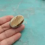 Кольцо с яшмой - песочная яшма