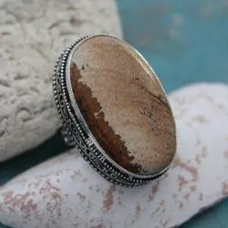 Серебряное кольцо с яшмой