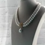 Украшения с барочными жемчужинами - ожерелье из крупного жемчуга