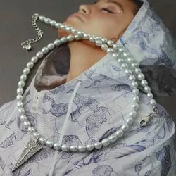 Лаконичное ожерелье из натурального жемчуга