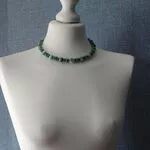 Ожерелье с зеленой бирюзой