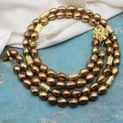 Ожерелье с барочным жемчугом