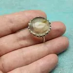 Перстень с халцедоном