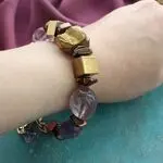 Браслет из крупного аметиста