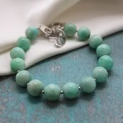 Браслет из амазонита и серебра