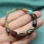 Стильный браслет с раухтопазом