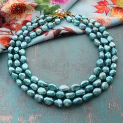 Многорядное ожерелье из жемчуга