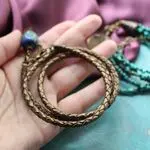 Браслет из плетенной кожи