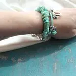 Комплект браслетов с натуральными камнями