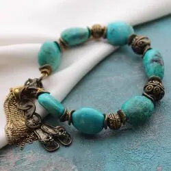 Браслет из хризоколлы