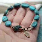 Браслет с аризонской бирюзой