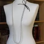 Длинные бусы из жемчуга