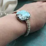 Браслет из натуральных камней - бирюза