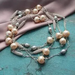 Сотуар из розового и серого жемчуга