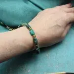 Браслет с натуральными камнями - хризоколла