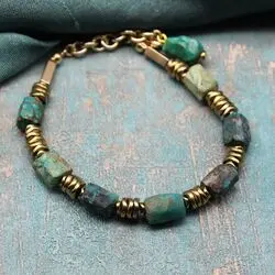 Браслет с хризоколлой