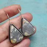 Серебряные серьги с яшмой