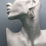 Крупные серьги с агатом