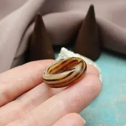 Кольцо из цельного агата