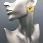 Крупные асимметричные серьги