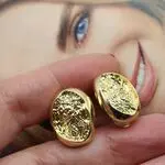 Крыпные клипсы золотые