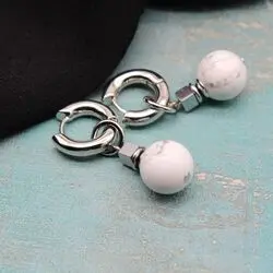 Серьги с кахолонгом