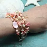 Браслеты с камнями и цепочками - дизайнерские украшения