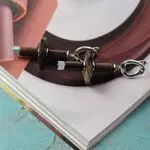 Серьги стильные из кокоса