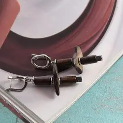 Серьги с деревом и кокосом