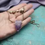 Колье с крупным аметистом