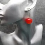 Серьги в виде вишенок