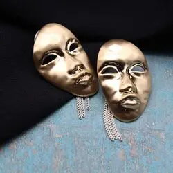 Серьги в виде венецианских масок