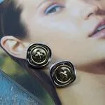 Серьги пуговки