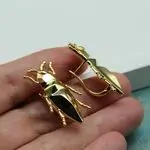 Стильнын серьги в виде жуков