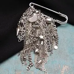 Булавки броши с цепями