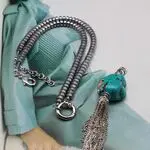 Колье трансформер со съемными подвесками - подвеска с бирюзой