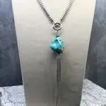 Колье с крупной бирюзой