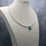 Авторские украшения с натуральными камнями - колье с бирюзой