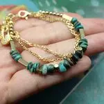 Стильные браслеты с бирюзой