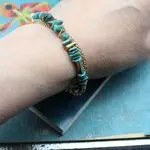 Браслет с натуральной бирюзой