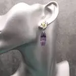 Украшения с флюоритом - серьги