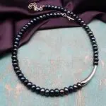 Стильное украшение с жемчугом - черный жемчуг