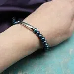 Браслет с синим жемчугом