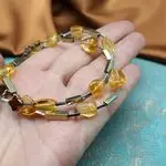 Цитриновые бусы