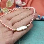 Чокер с розовым кораллом