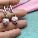 Серьги с керамикой
