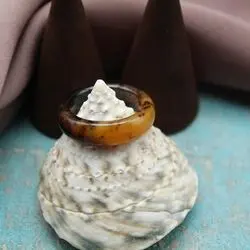 Кольца из натурального агата